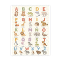 Alphabet-Tierposter (matt) – Niedliches ABC-Wandbild fürs Kinderzimmer